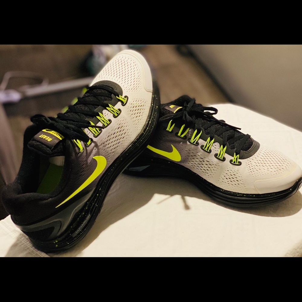 Brand New Nike Lunar Glide with custom tongue.
